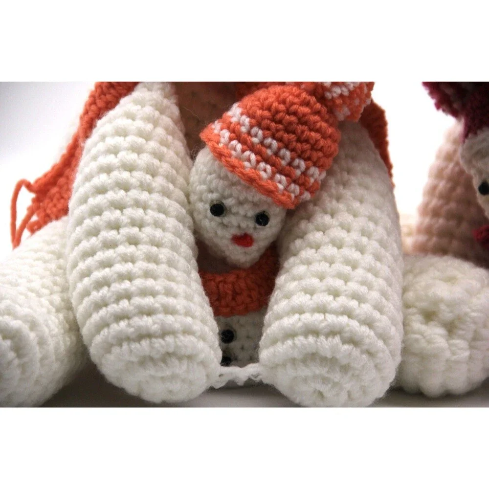 2  handmade Snowmen (12